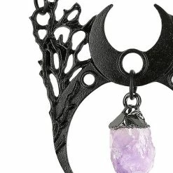 Restyle Necklaces Gothic Necklace With Crystal Branch Crescent -Restyle sale Shop gothic necklace with crystal branch crescent rebelsmarket 3