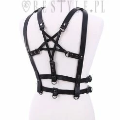 Restyle Body Harness Gothic Waist Belt Double Straps Pentagram Harness Belt -Restyle sale Shop gothic waist belt double straps pentagram harness belt restyle rebelsmarket 2