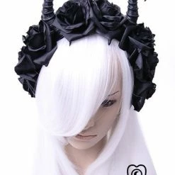 Restyle Hair Accessories Gothic Wreath Maleficent Headpiece Diabolical & Roses Headband 6 Restyle Hair Accessories Gothic Wreath Maleficent Headpiece Diabolical & Roses Headband -Restyle sale Shop gothic wreath maleficent headpiece diabolical and roses headband rebelsmarket 2