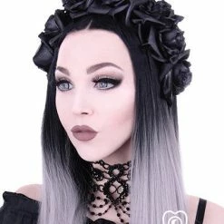 Restyle Hair Accessories Gothic Wreath Maleficent Headpiece Diabolical & Roses Headband