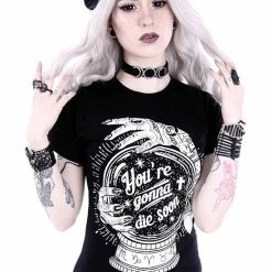 Restyle T-Shirts Gothic You're Gonna Die Soon Magical Ball Print T-shirt -Restyle sale Shop gothic youre gonna die soon magical ball print t shirt rebelsmarket 2
