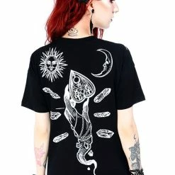 Restyle T-Shirts Haunted Charms Print Black Choker T-shirt 10 Restyle T-Shirts Haunted Charms Print Black Choker T-shirt -Restyle sale Shop haunted charms print black choker t shirt rebelsmarket 4