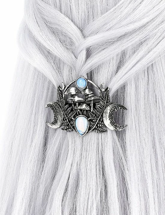 Restyle Hair Accessories Magic Forest Gothic Barrette With Moon Stone Hairclip 2 Restyle Hair Accessories Magic Forest Gothic Barrette With Moon Stone Hairclip - Image 2