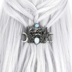 Restyle Hair Accessories Magic Forest Gothic Barrette With Moon Stone Hairclip 5 Restyle Hair Accessories Magic Forest Gothic Barrette With Moon Stone Hairclip -Restyle sale Shop magic forest gothic barrette with moon stone hairclip rebelsmarket 2