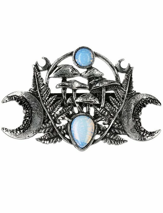 Restyle Hair Accessories Magic Forest Gothic Barrette With Moon Stone Hairclip 1 Restyle Hair Accessories Magic Forest Gothic Barrette With Moon Stone Hairclip