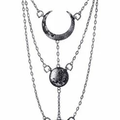 Restyle Necklaces Moon Phases Black Necklace -Restyle sale Shop moon phases black necklace rebelsmarket 2