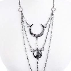 Restyle Necklaces Moon Phases Black Necklace -Restyle sale Shop moon phases black necklace rebelsmarket 3