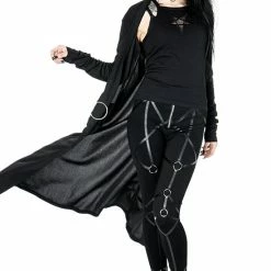 Restyle Coats Nightwalker Coat Long Jacket Cardigan With Pockets -Restyle sale Shop nightwalker coat long jacket cardigan with pockets restyle rebelsmarket 2