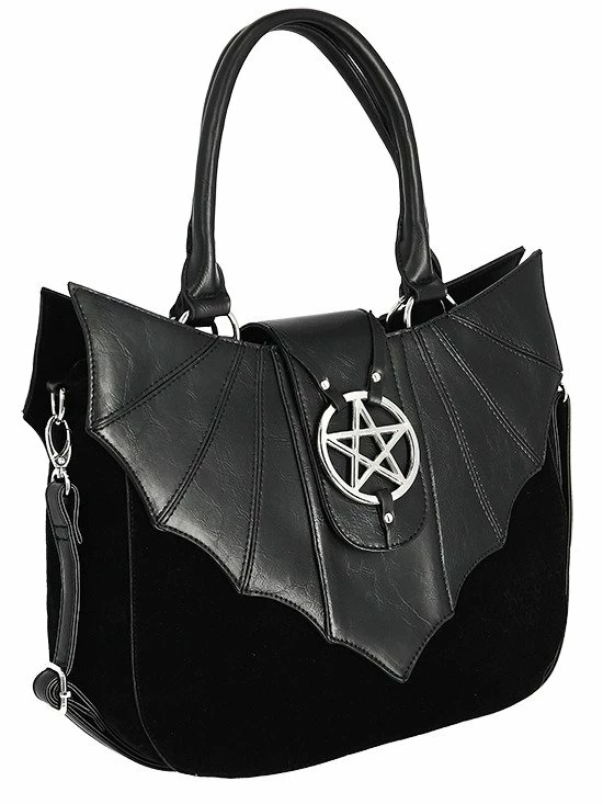 Restyle Purses & Handbags Ominous Bag Bat Purse With Pentagram 3 Restyle Purses & Handbags Ominous Bag Bat Purse With Pentagram - Image 3