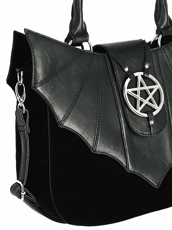 Restyle Purses & Handbags Ominous Bag Bat Purse With Pentagram 5 Restyle Purses & Handbags Ominous Bag Bat Purse With Pentagram - Image 5