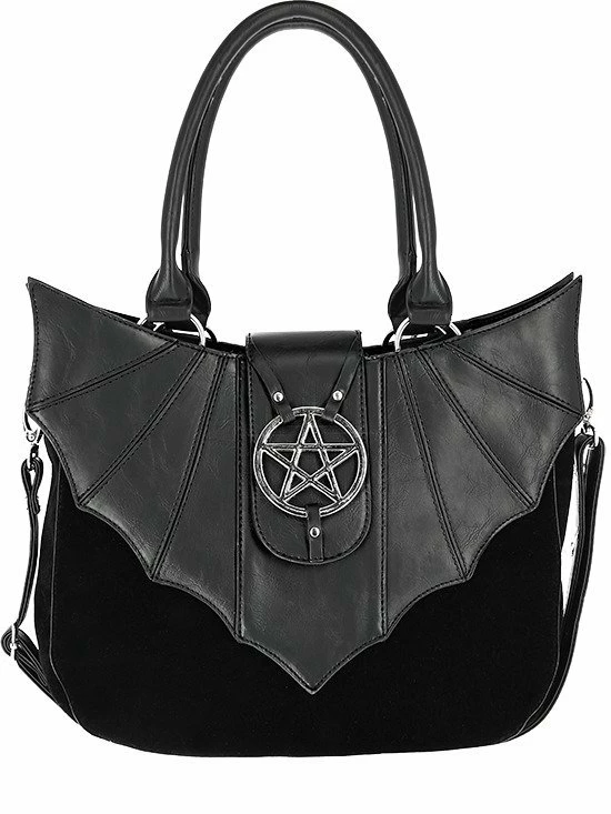 Restyle Purses & Handbags Ominous Bag Bat Purse With Pentagram 1 Restyle Purses & Handbags Ominous Bag Bat Purse With Pentagram