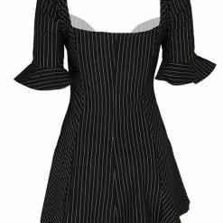 Restyle Dresses Pinstripe Black Gothic Full Moon Pendant Zipper Dress 8 Restyle Dresses Pinstripe Black Gothic Full Moon Pendant Zipper Dress -Restyle sale Shop pinstripe black gothic full moon pendant zipper dress rebelsmarket 2