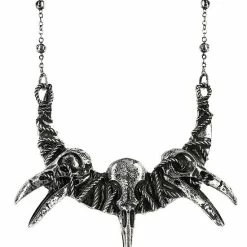 Restyle Necklaces Raven Skulls Necklace Pagan With Crows
