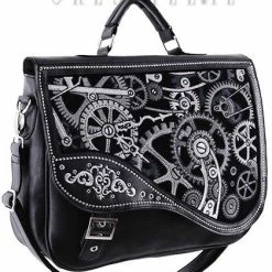 Restyle Purses & Handbags Steampunk Satchel Bag Irregular Briefcase Black Mechanism 8 Restyle Purses & Handbags Steampunk Satchel Bag Irregular Briefcase Black Mechanism -Restyle sale Shop steampunk satchel bag irregular briefcase black mechanism rebelsmarket 2