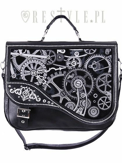 Restyle Purses & Handbags Steampunk Satchel Bag Irregular Briefcase Black Mechanism 1 Restyle Purses & Handbags Steampunk Satchel Bag Irregular Briefcase Black Mechanism