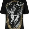 Restyle T-Shirts Succubus Las Furias Black Oversized T-shirt