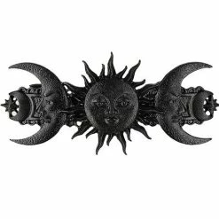 Restyle Hair Accessories Sun And Moon Hairclip Black