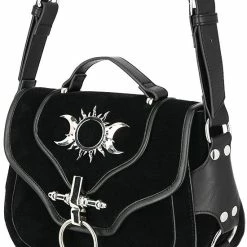 Restyle Purses & Handbags Triple Goddess Gothic Handbag With Crescent Moons And Sun