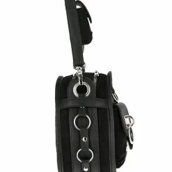 Restyle Purses & Handbags Utility Black Round Bag With Many Pockets And A Moon -Restyle sale Shop utility black round bag with many pockets and a moon rebelsmarket 2