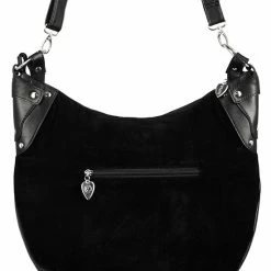 Restyle Purses & Handbags Witchcraft Pentagram Zipper Black Hobo Purse -Restyle sale Shop witchcraft pentagram zipper black hobo purse rebelsmarket 4